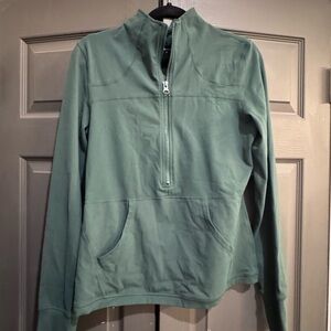 ZYIA Forest Green Half-Zip Sweatshirt